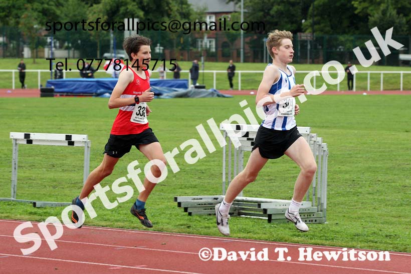 Mens and Boys 1500 metres, 2021 North Eastern Track and Field Champs., Middesbrough. Photo: David T. Hewitson/Sports for All Pics